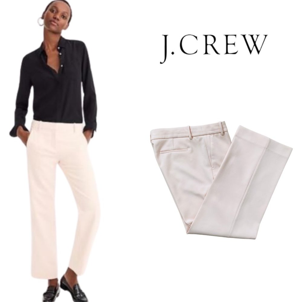 J Crew 365  Peyton Pink Ankle Crop Trousers - 8T